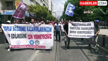 İzmir Büyükşehir Belediyesi Memurları Eylemlerine Devam Ediyor