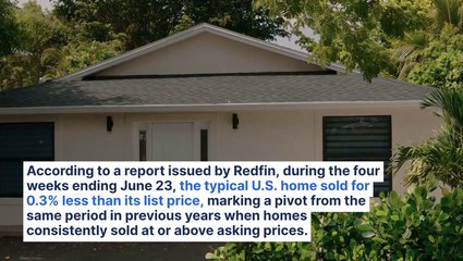 Buyer's Market Is Emerging As Homes Sell Below List Price For First Time Since Pandemic
