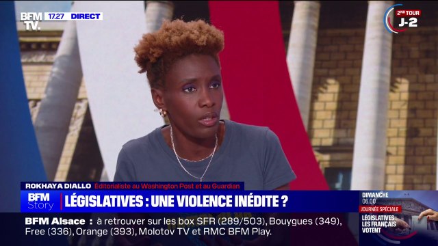 Rokhaya Diallo sur les violences pendant la campagne des législatives: Cette brutalisation va au delà des militants