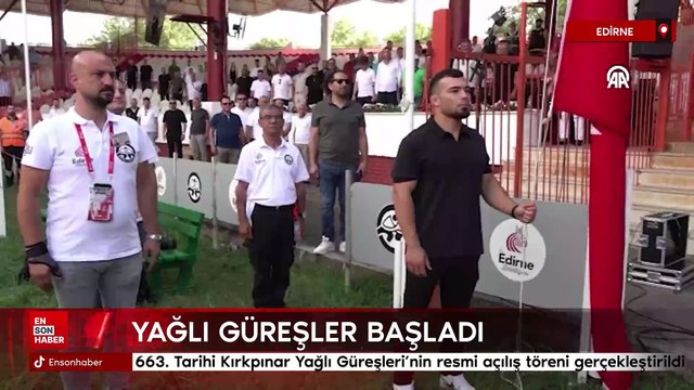 663. Tarihi Kırkpınar Yağlı Güreşleri'nin resmi açılış töreni gerçekleştirildi