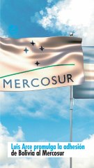 Luis Arce promulga la adhesión de Bolivia al Mercosur