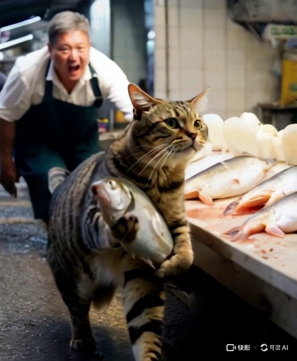 Cat work hard - video Dailymotion