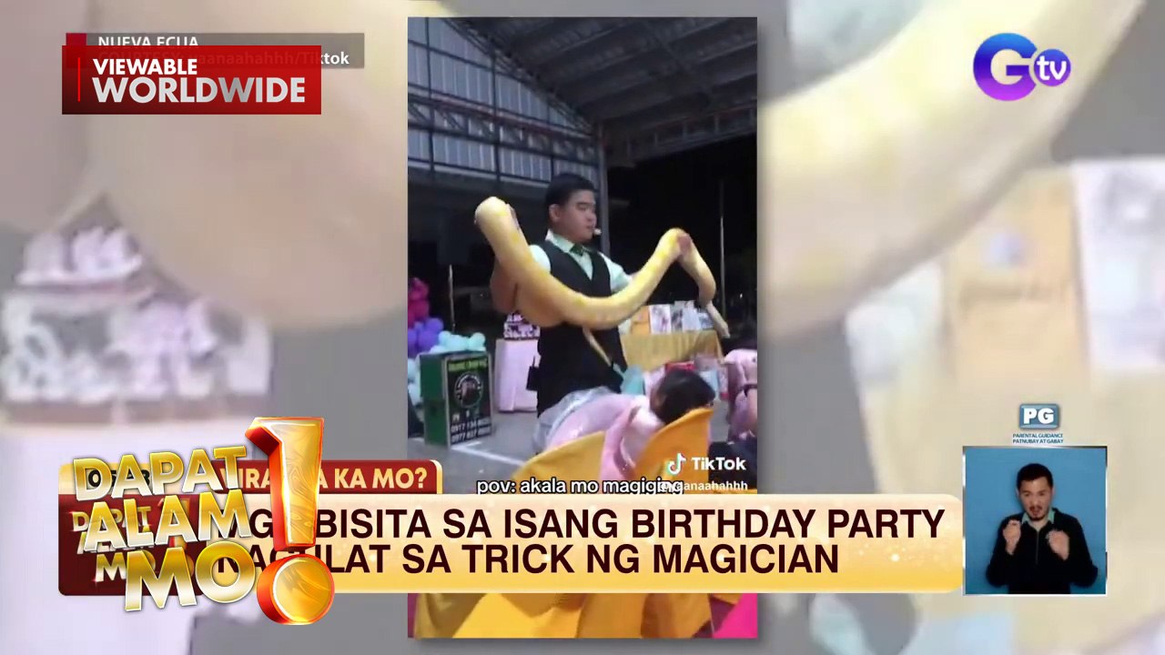 Mga bisita sa isang birthday party, nagulat sa tricks ng magician! | Dapat Alam Mo!