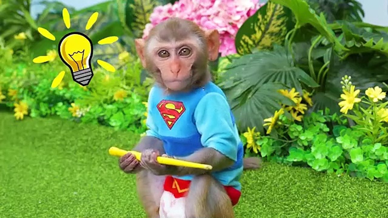 Monkey_Baby_Bon_Bon_eat_sausage_jelly_and_naughty