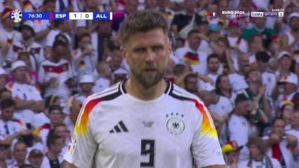 Euro 2024 : Füllkrug touche le poteau, les Allemands n'y arrivent pas !