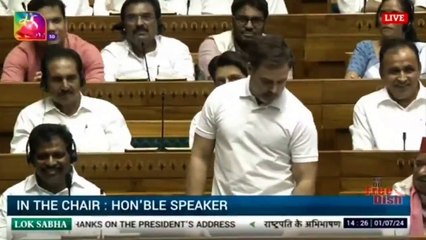 Rahul Gandhi roasted against Bjp in parliament