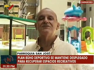 Plan Búho Deportivo continúa despliegue para recuperar espacios recreativos en el estado Carabobo