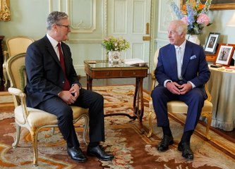 King Charles’s kind words to Keir Starmer during first private audience meeting with new prime minister