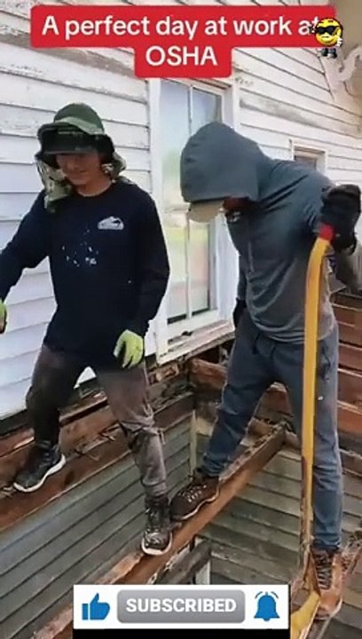 Fun at a construction site - funny fails  TRY NOT TO LAUGH