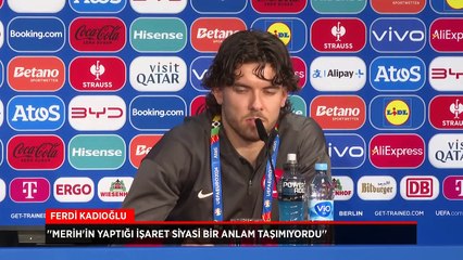 Ferdi Kadıoğlu'ndan Merih Demiral açıklaması: Siyasi bir işaret yapmadı!