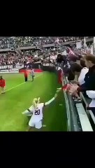 Crazy female fan jumped out of stadium | No one can catch me 