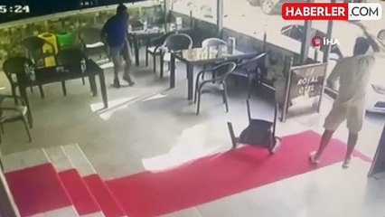 Otel sahibinin öldürüldüğü silahlı kavganın görüntüleri ortaya çıktı