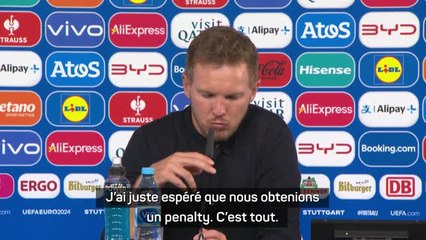 Allemagne - Pour Nagelsmann, il y avait penalty : “L’Espagne a eu plus de chance que nous”