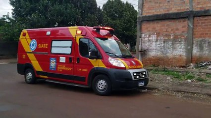 Casal fica ferido em acidente doméstico no Universitário