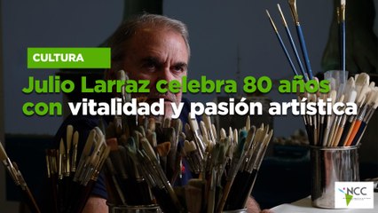 Julio Larraz celebra 80 años con vitalidad y pasión artística