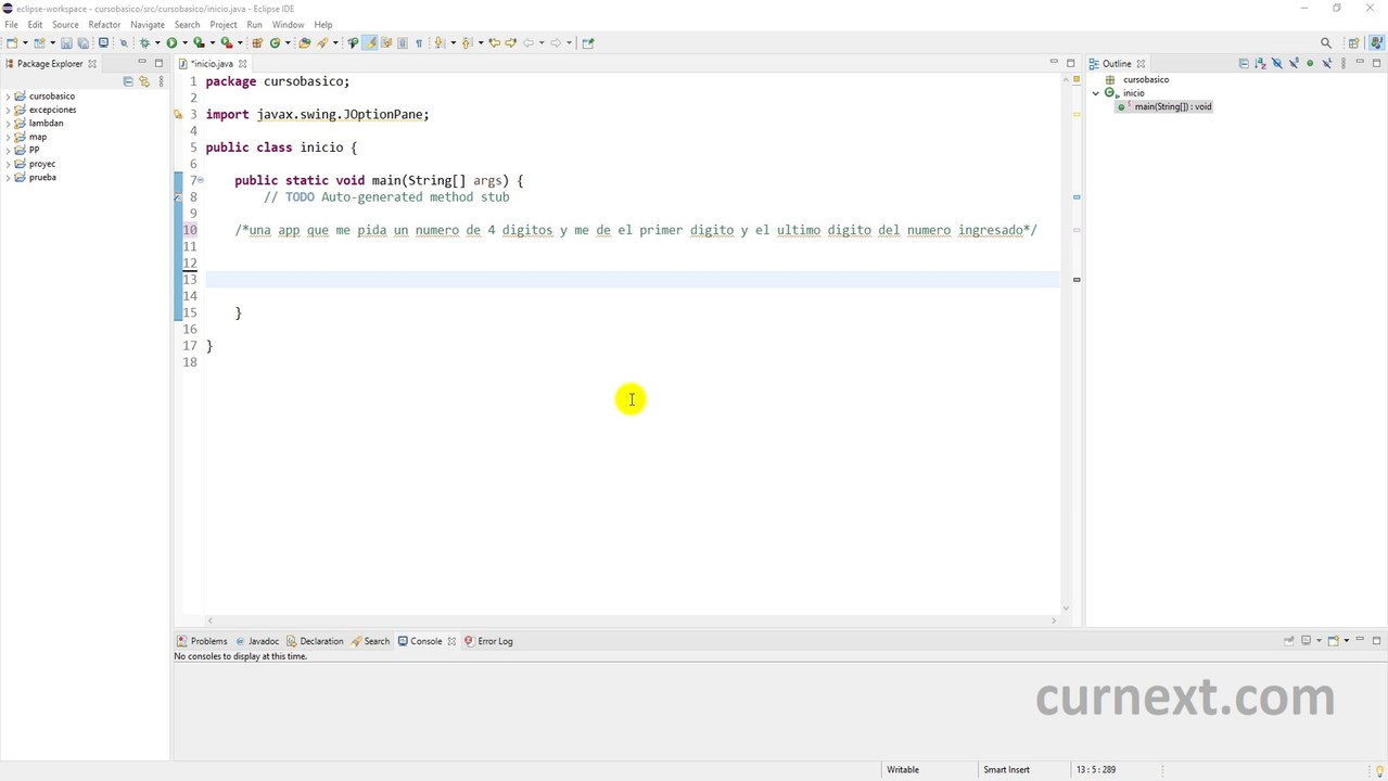 Curso de java Cómo hacer tu primer programa práctico con Java sin saber nada #3