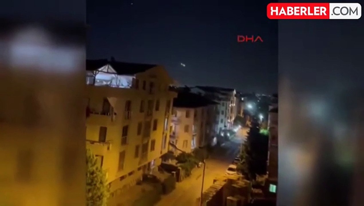Bursa ve Yalova'da Görülen Işık Hüzmesi Heyecan Yarattı