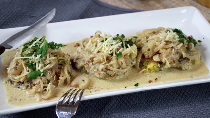 Portabello Mushroom Caps with Marsala Wine Sauce