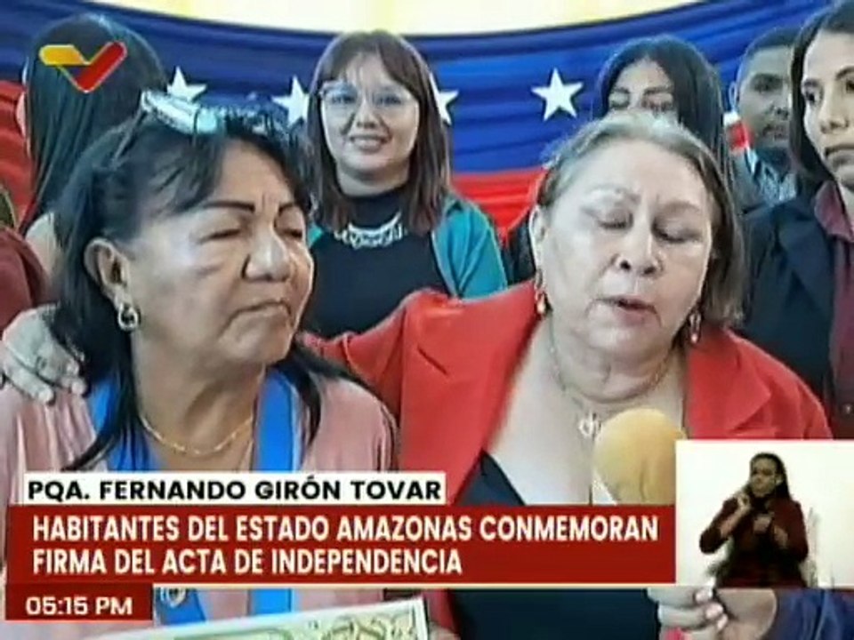 Amazonas | Ciudadanos conmemoran los 213 años de la Firma del Acta de Independencia