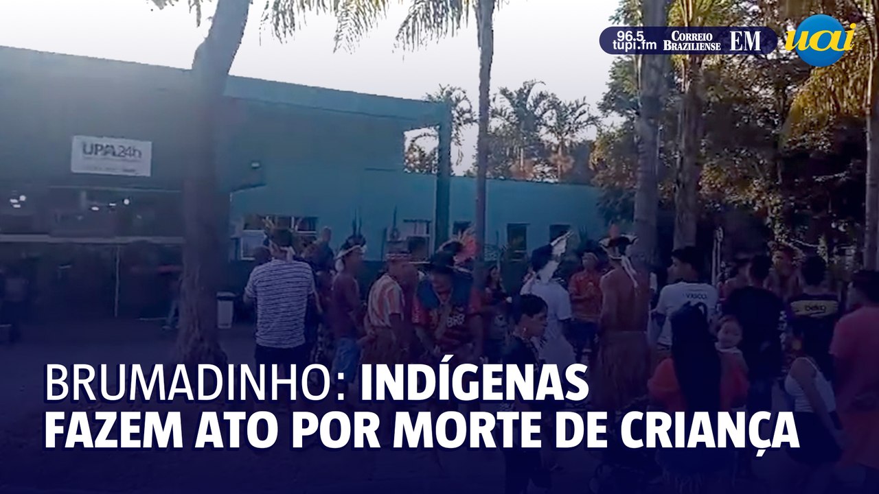 Indígenas fazem ato em frente a UPA onde criança morreu