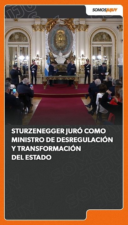 Milei le tomó juramento a Federico Sturzenegger como ministro de Desregulación y Transformación del Estado