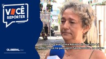Dona de casa Selma Abtibol diz que não há saneamento na passagem São Benedito, no Marco