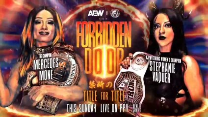 A Message From The TBS Champion Mercedes Mone