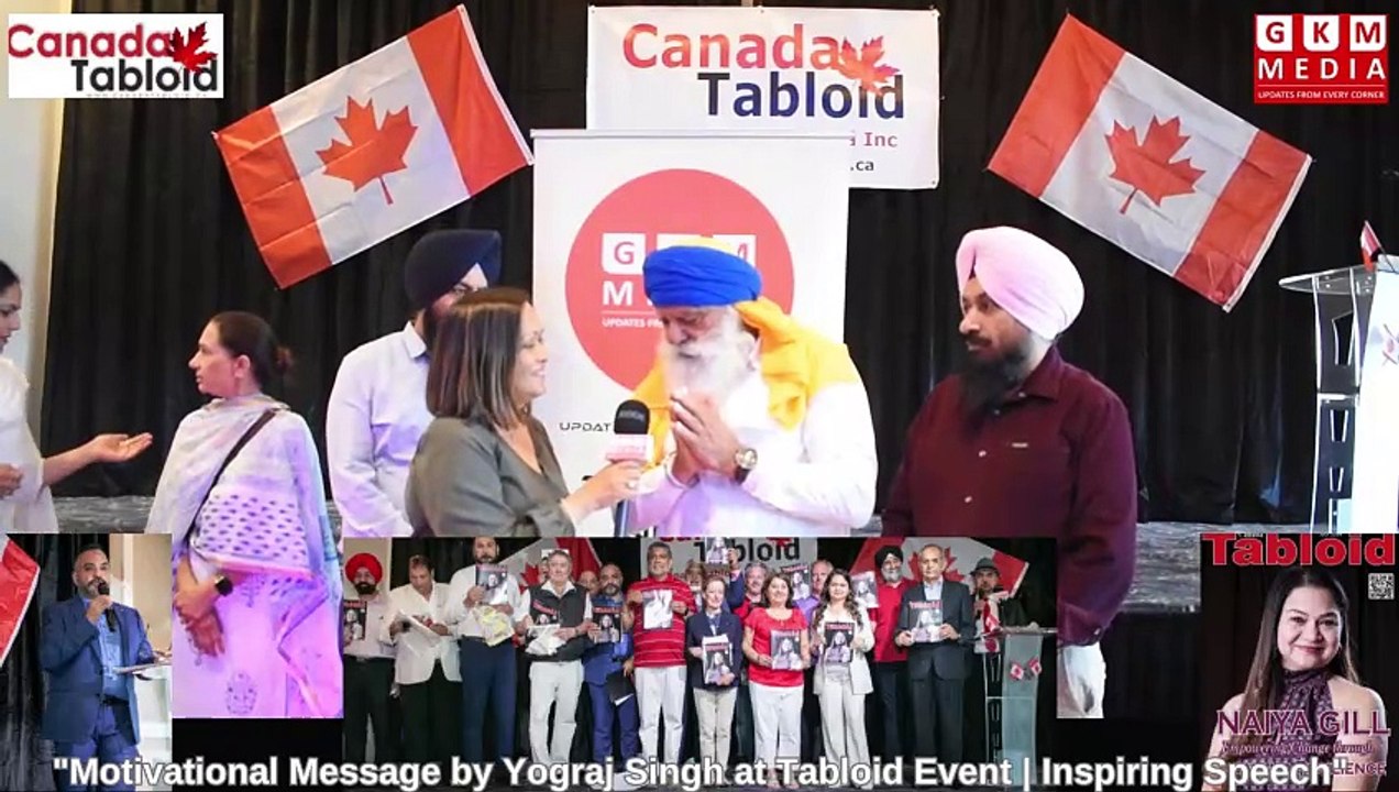 "Motivational Speech by Yograj Singh | Inspiring Message at Canada Tabloid" #GKMMEDIATV