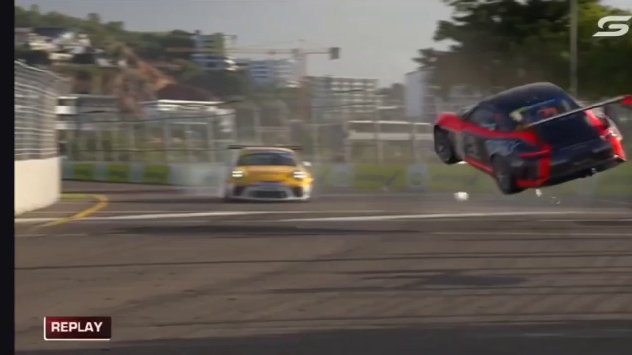 Porsche Carrera Cup Australia 2024 Townsville Qualifying Somers Huge Crash Flip