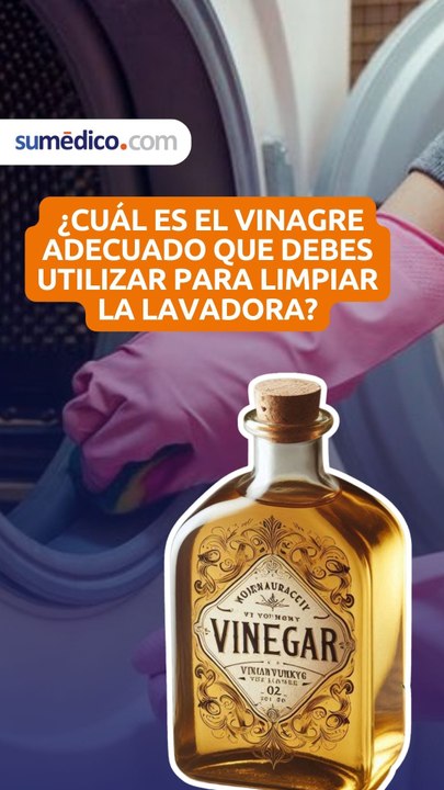 ¿Cuál es el vinagre adecuado que debes utilizar para limpiar la lavadora?