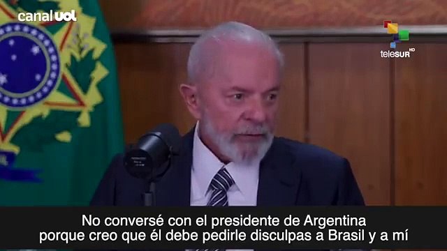 Lula aniquiló a Milei: No he hablado con él, primero tiene que pedirle disculpas a Brasil