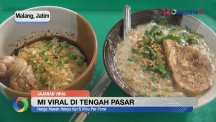 Mi Viral di Tengah Pasar Tradisional Klojen Kota Malang