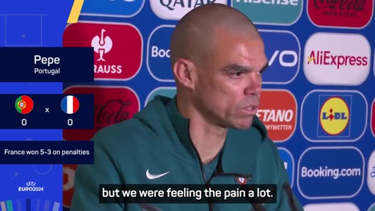 Pepe and Ronaldo 'feeling the pain' of Euros elimination