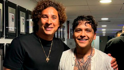 Guillermo Ochoa presume su encuentro con Christian Nodal en Madrid