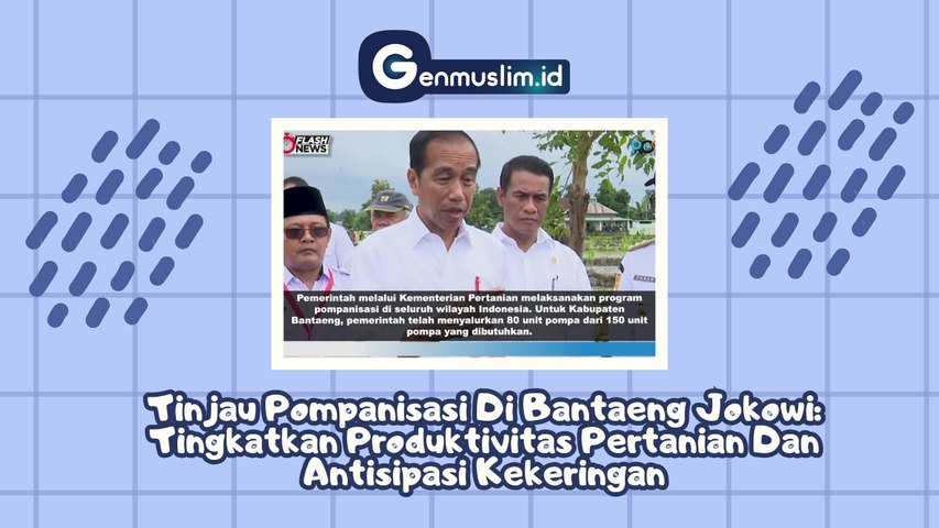 Tinjau Pompanisasi di Bantaeng, Presiden Jokowi: Tingkatkan Produktivitas Pertanian dan Antisipasi Kekeringan
