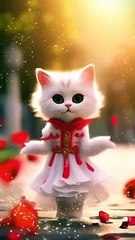 Beautiful cat amazing Dance