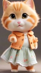 Beautiful cat amazing Dance