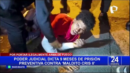 Los Olivos: Poder Judicial dicta 9 meses de prisión preventiva para "maldito Cris II" y su cómplice