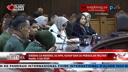 MK Gelar Sidang Uji Materi UU KPK, KUHAP, dan UU Peradilan Militer