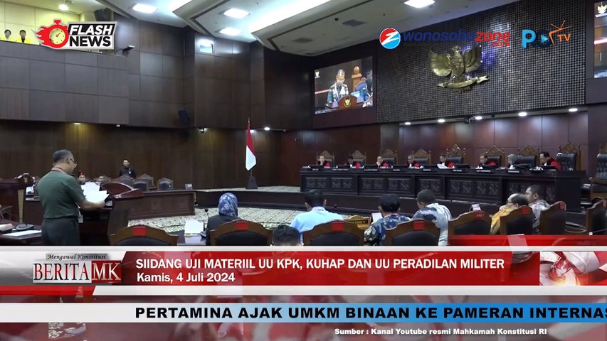 MK Gelar Sidang Pengujian Materiil UU KPK, KUHAP dan UU Peradilan Militer