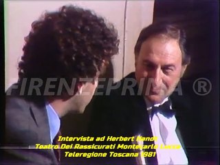Intervista al Maestro Herbert Handt -  Montecarlo (Lu)  Teleregione Toscana 1981