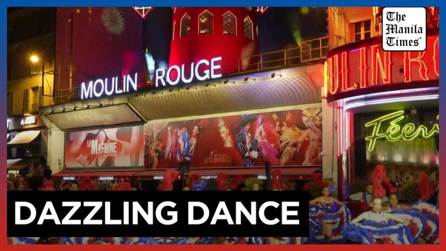 Moulin Rouge lights up new sails and celebrates with can-can show