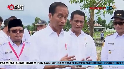 Tinjau Pompanisasi di Bantaeng, Jokowi, Tingkatkan Produktivitas Pertanian dan antisipasi Kekeringan