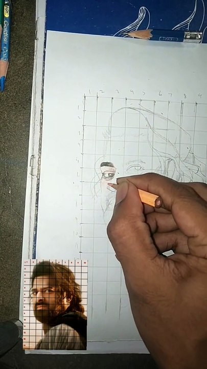 kalk prabhas color pencil drawing, color pencil drawing actors, kalki drawing, kalki avatar drawing, kalki avatar drawing easy, akaza colored pencil drawing, how to color a face with prismacolor pencils