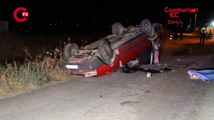 Alkollü sürücünün otomobili takla attı 1 ölü