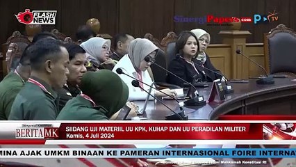 MK Gelar Sidang Pengujian Materil UU KPK, KUHP dan UU Peradilan Militer