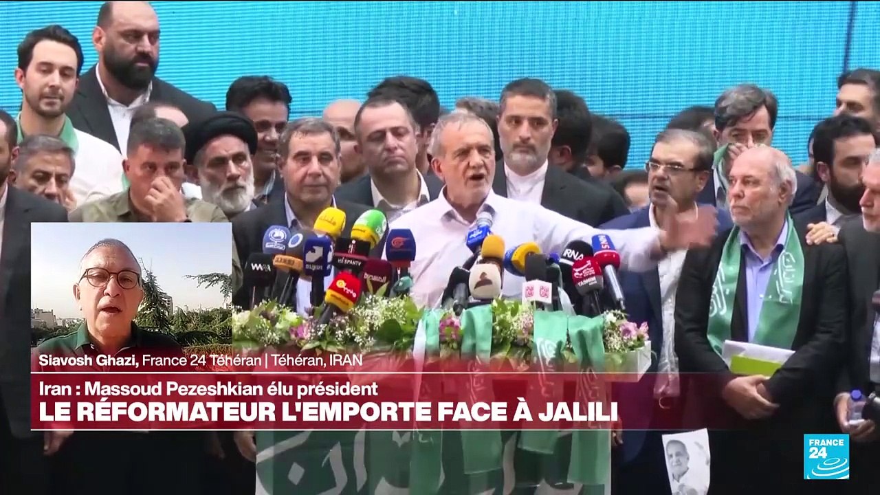 En Iran, le réformateur Massoud Pezeshkian remporte la présidentielle
