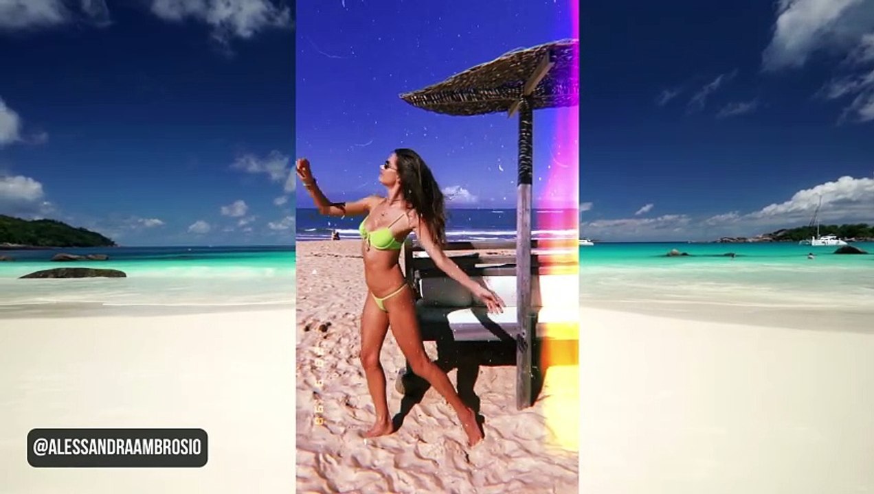 Alessandra Ambrosio Shows Off Her Incredible Figure in a Bikini
