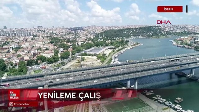 stanbul Haliç Köprüsü'ndeki asfalt yenileme çalışmaları tamamlandı