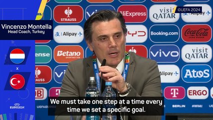 Montella wants confident but humble Turkey